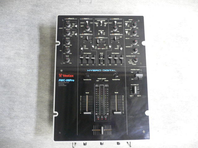 【美品】　Vestax PMC-08Pro ミキシングコントロール、DJミキサー Vestax PMC-08 Pro White mixer Perfect! 100% work. Original power