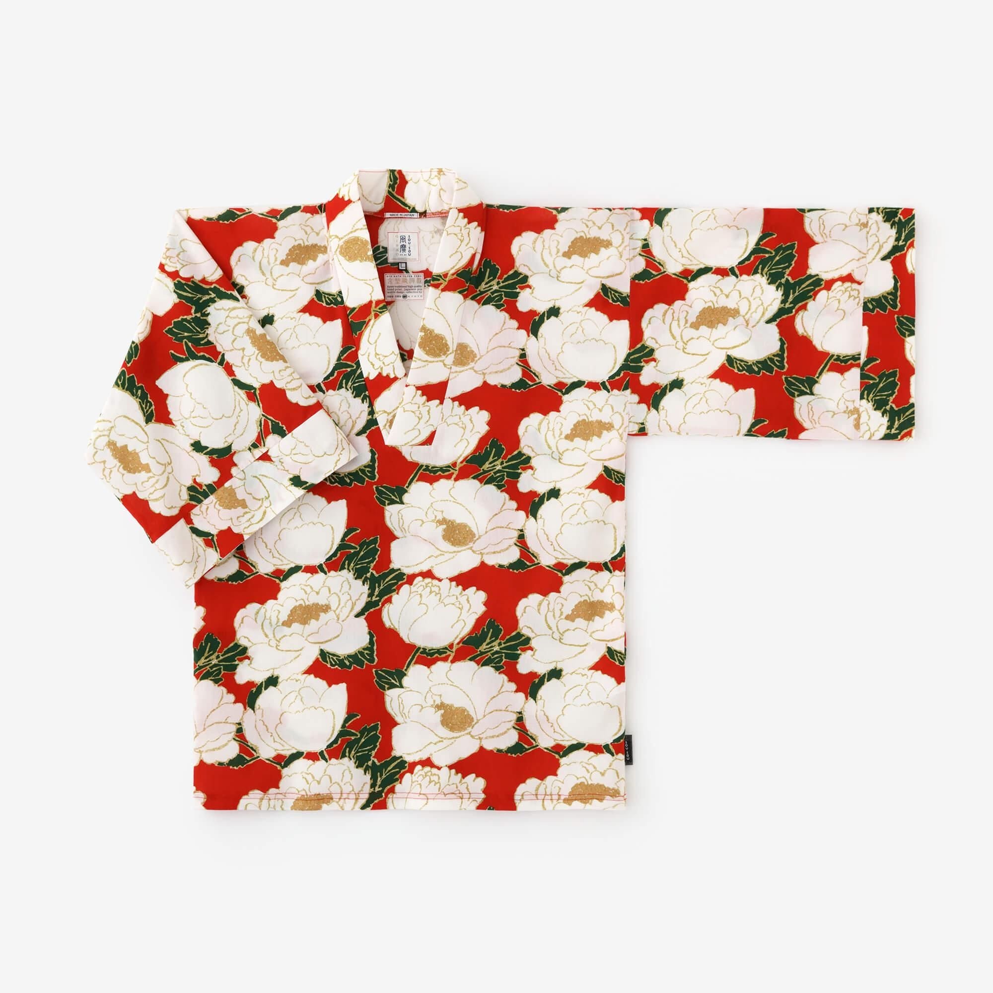 高島縮 40/40 風靡（ふうび） 上／牡丹華（ぼたんはなさく）