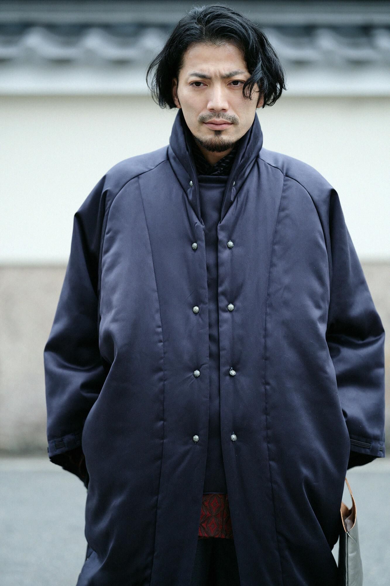 net限定】フェイクヌバック 長陣羽織（ながじんばおり） 宮中袖