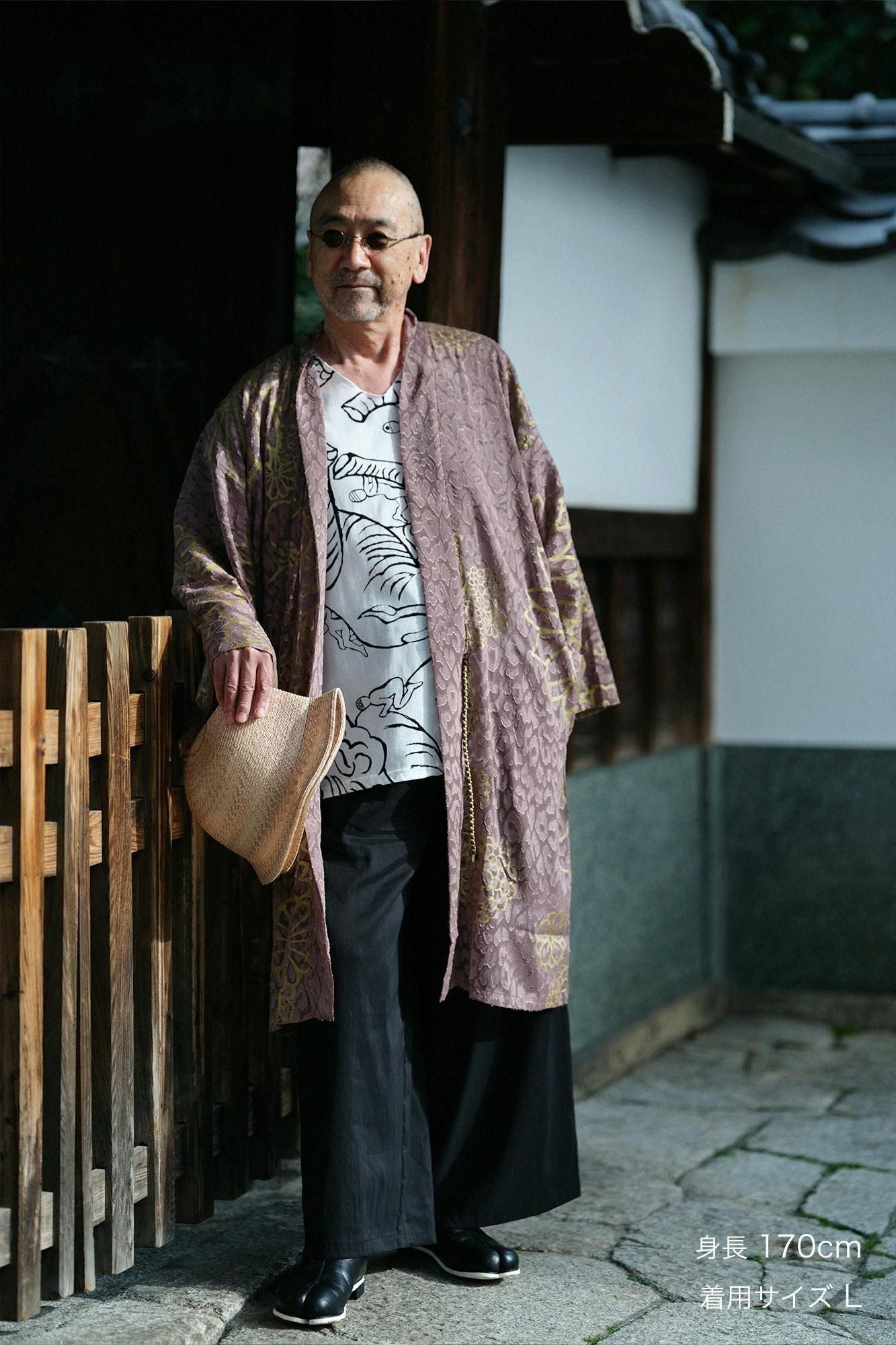 カットジャカール 袢纏（はんてん） 間（けん） 単（ひとえ）／金襴