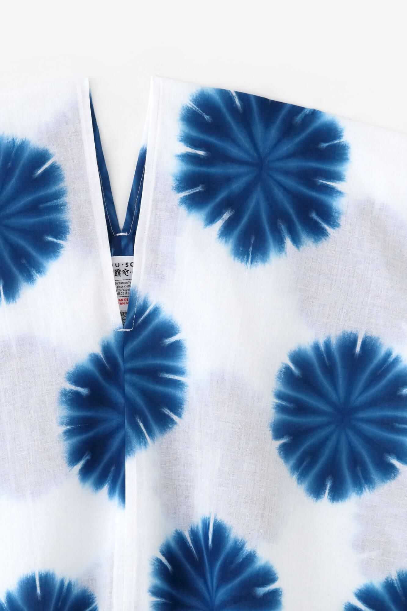 伊勢木綿 有松鳴海絞り 文（ぶん） 四角衣（しかくい） 二つ身（ふたつ