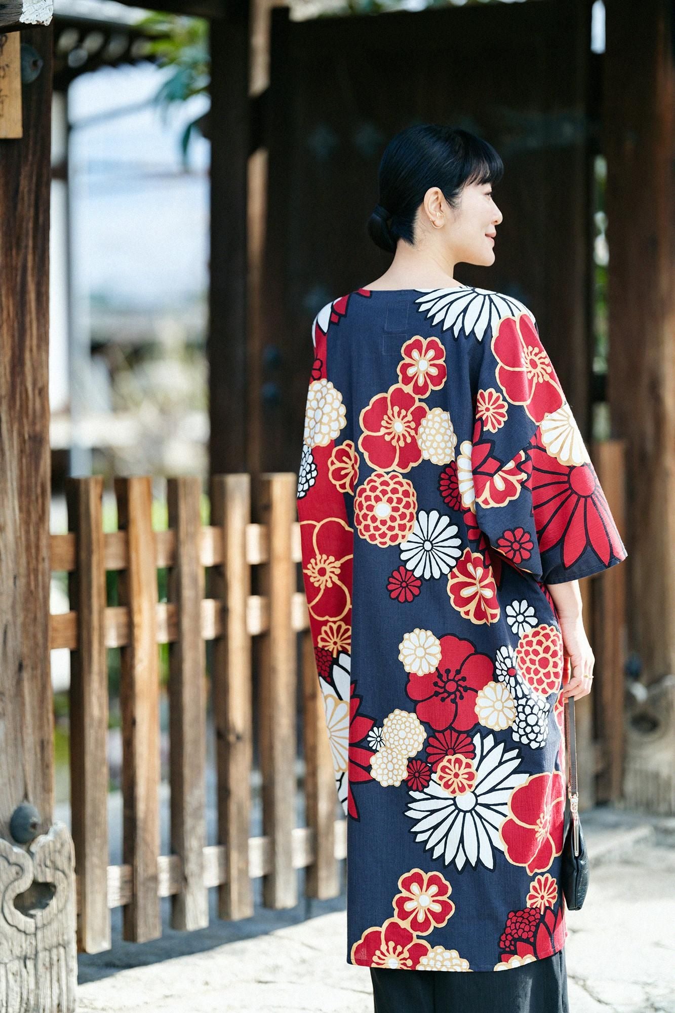 高島縮 20/20 薙刀長方形衣（なぎなたちょうほうけい）／金襴緞子