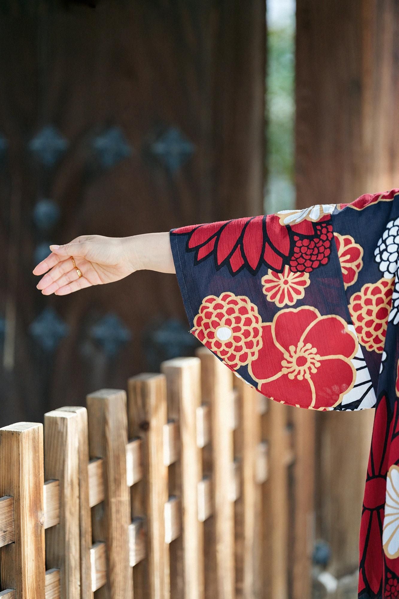 高島縮 20/20 薙刀長方形衣（なぎなたちょうほうけい）／金襴緞子