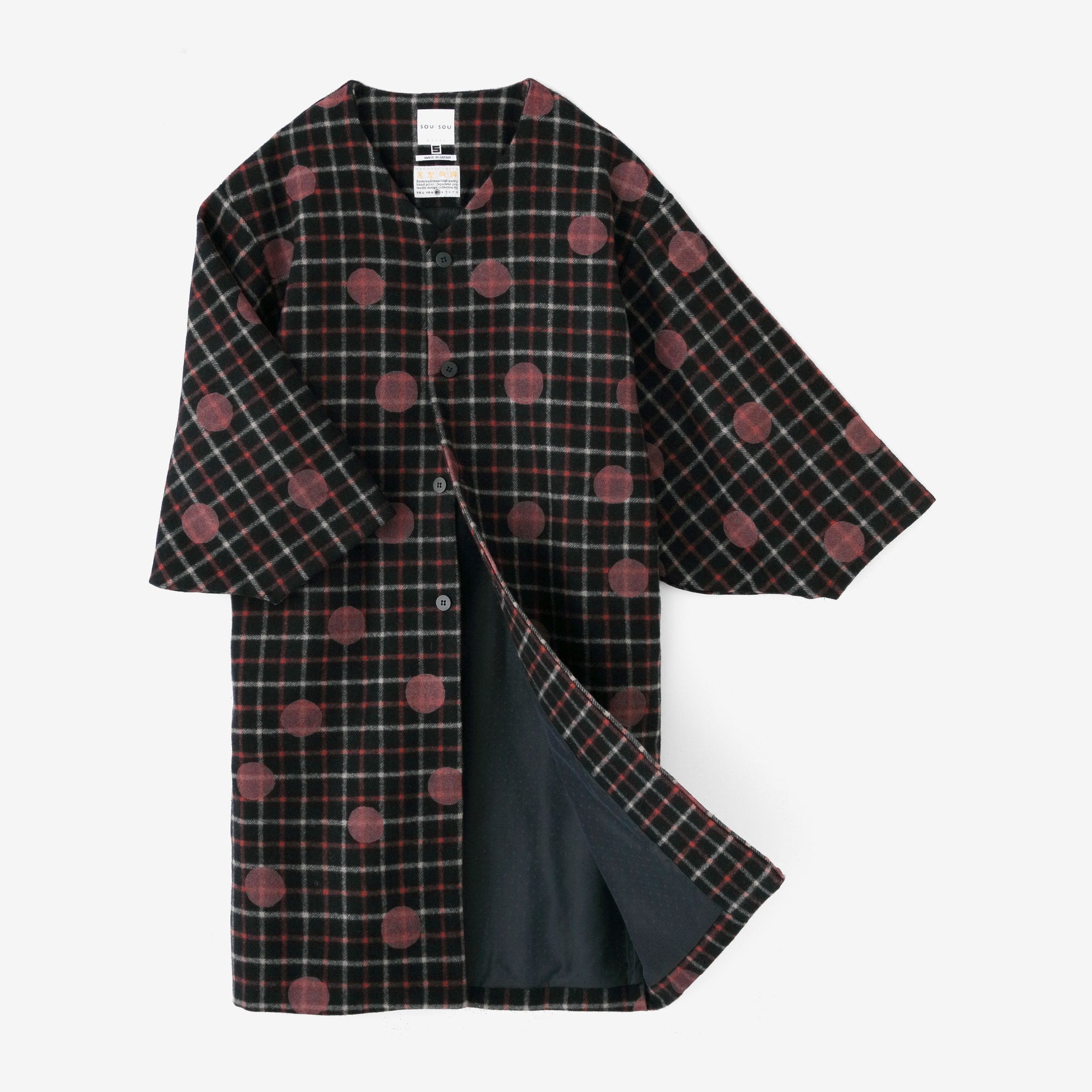 net限定】ウールメルトン 薙刀羽織（なぎなたばおり） 長丈（ながたけ