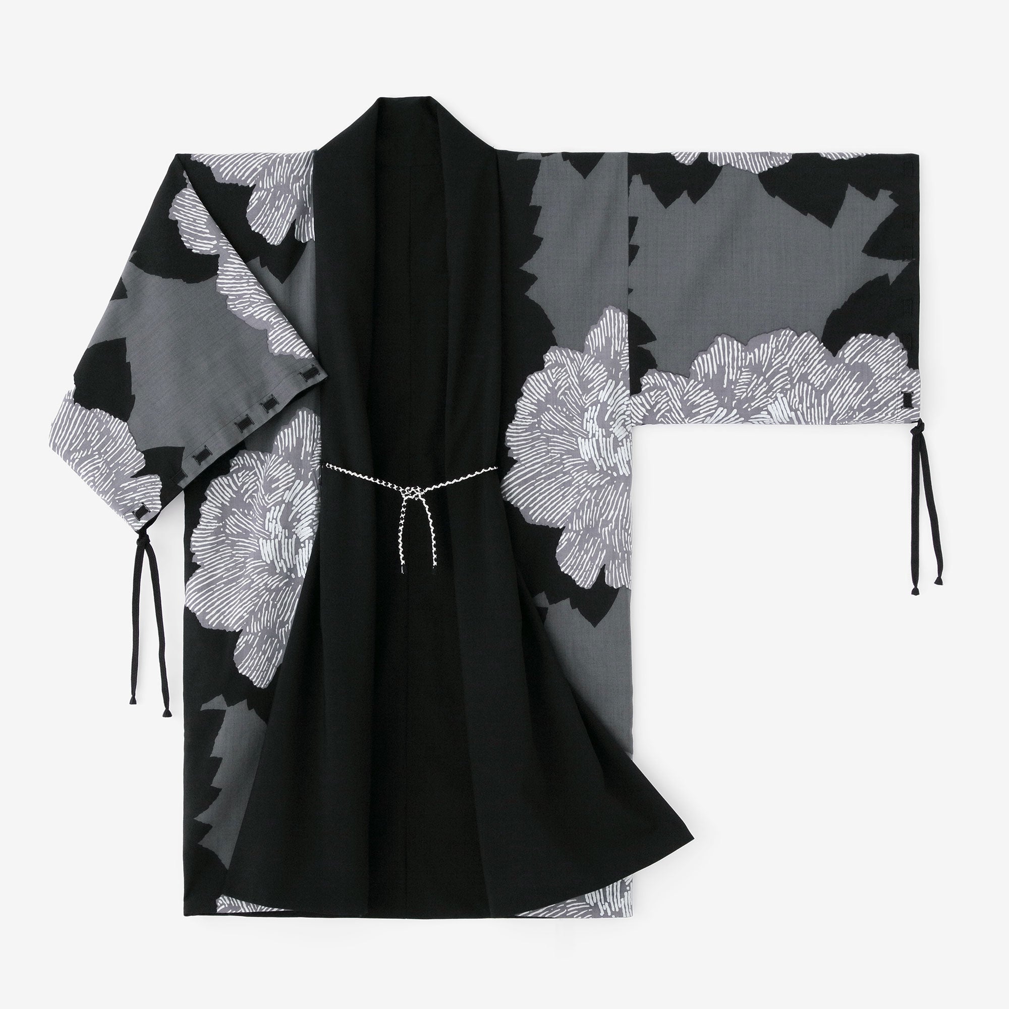 net限定】モスリン 宮中袖（きゅうちゅうそで） 袷（あわせ）／濃紺