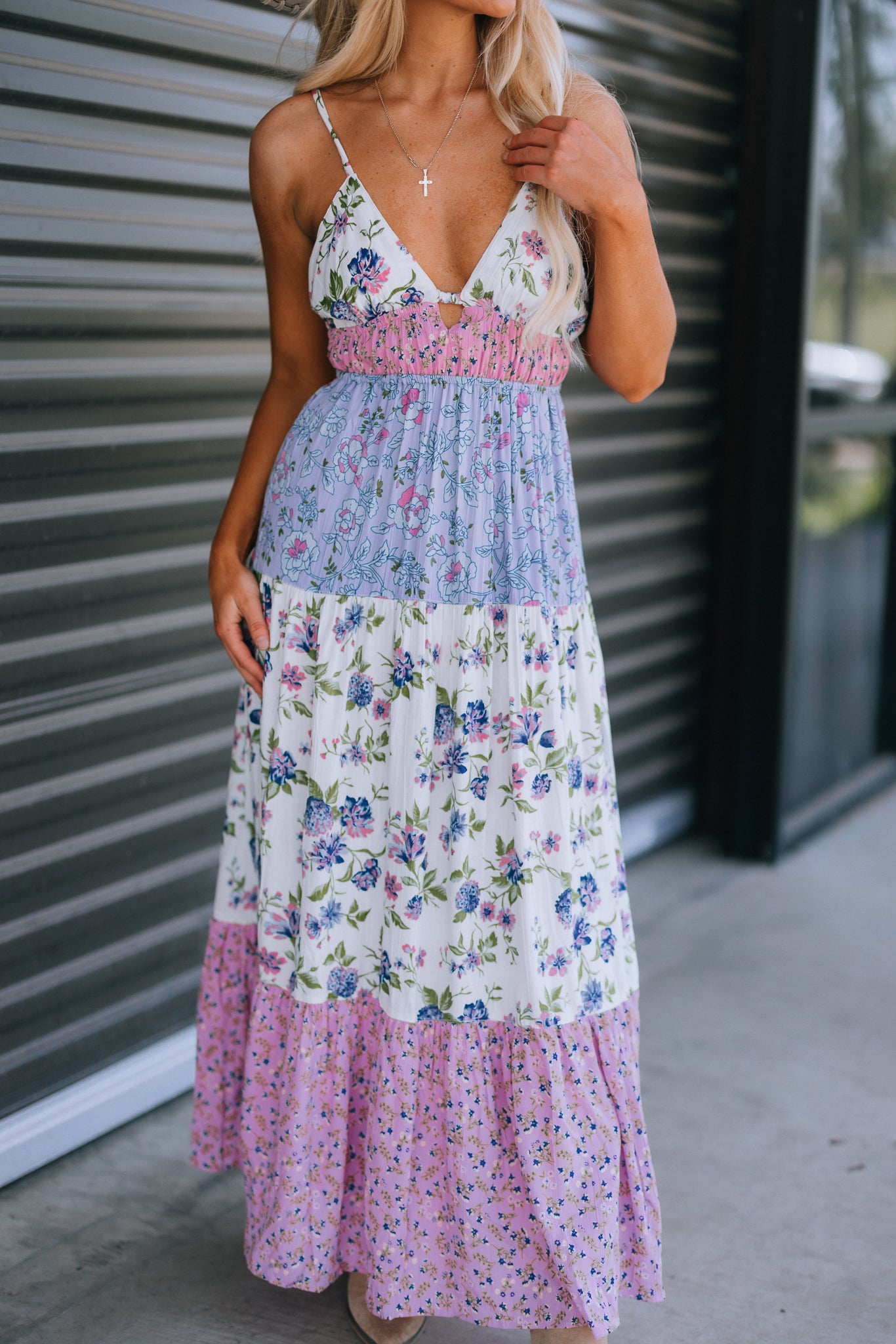 Priscilla Patchwork Floral Maxi Dress – Southern Alternative