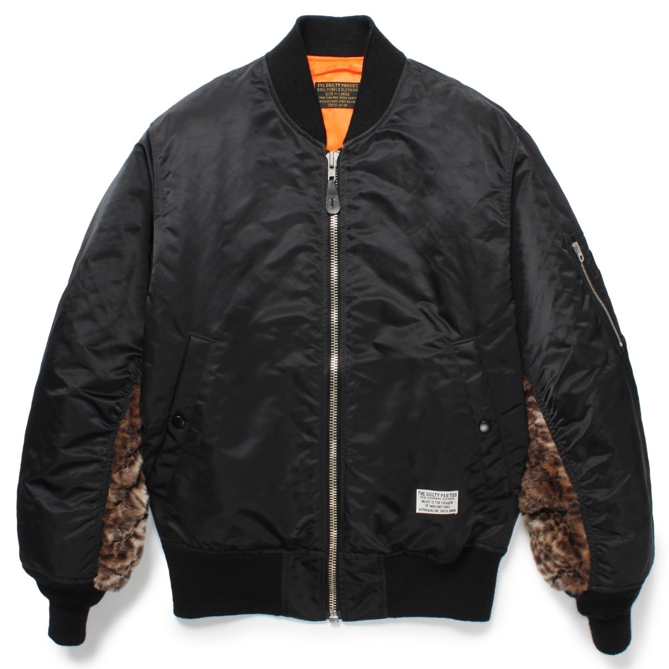 LEOPARD FAUX FUR MA-1 FLIGHT JACKET フライトジャケット-ワコマリア