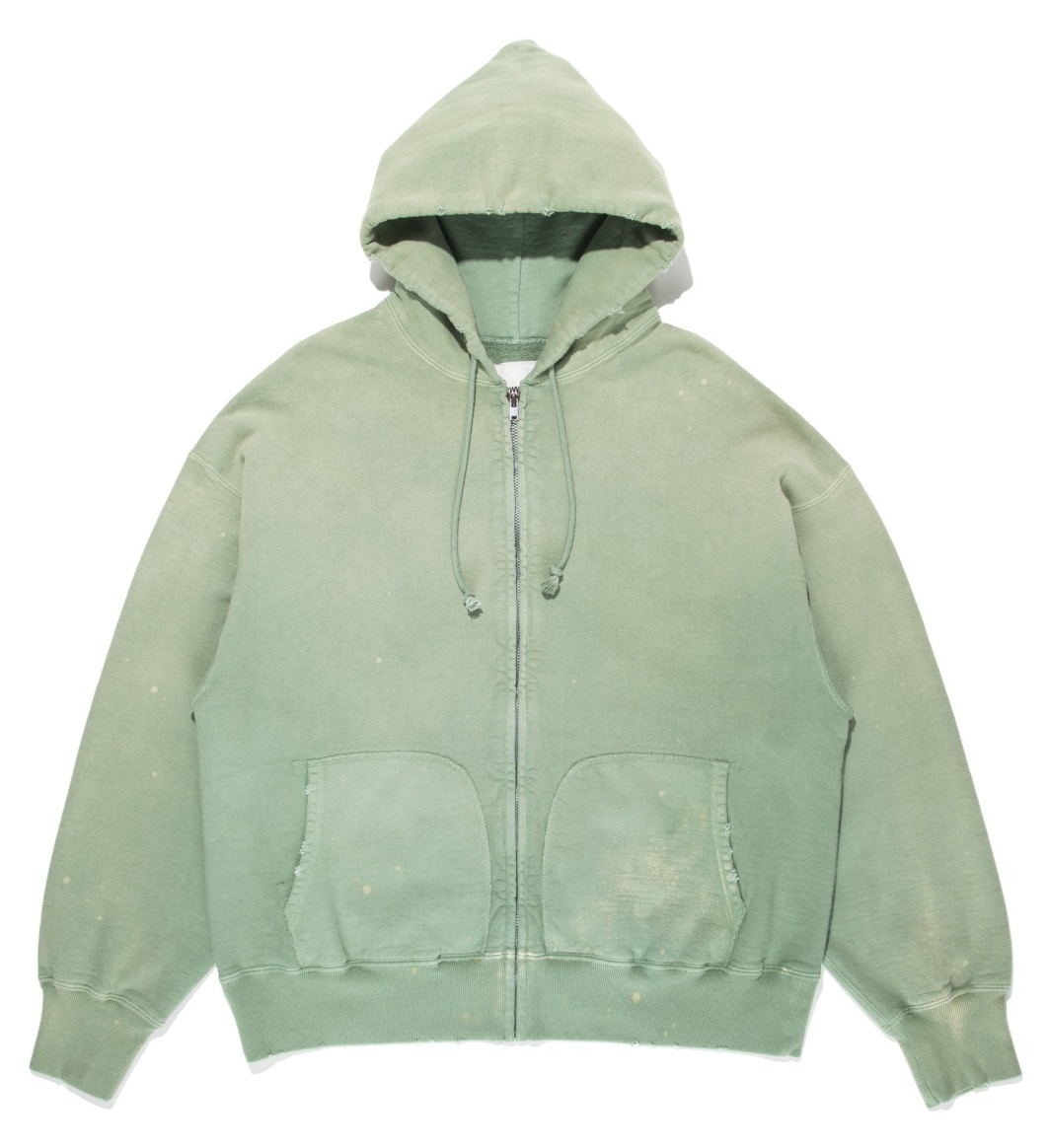 ZIP HOODIE AGING ジップアップスウェットパーカー-バウワウ 通販 BOW