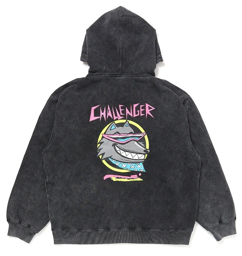 NEON WOLF ZIP HOODIE ジップパーカー-チャレンジャー 通販 CHALLENGER