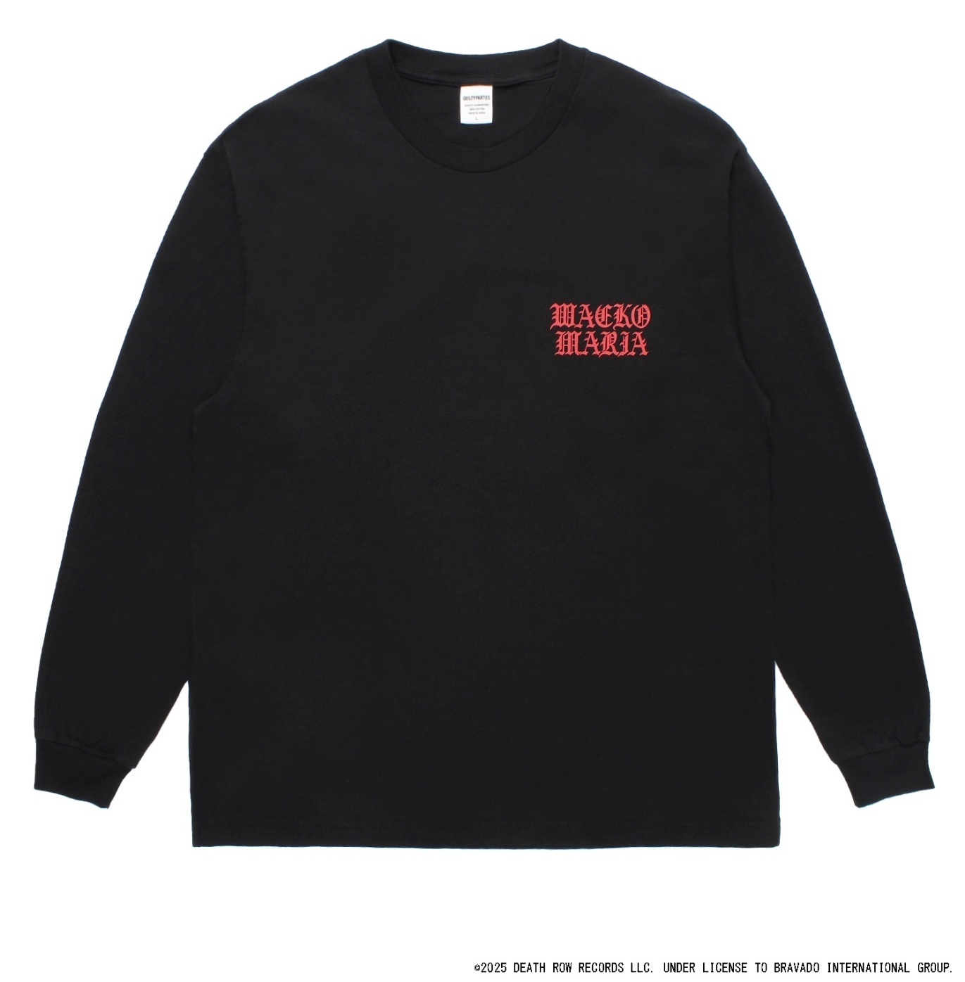 DEATH ROW RECORDS / WASHED HEAVY WEIGHT LONG SLEEVE T-SHIRT デス
