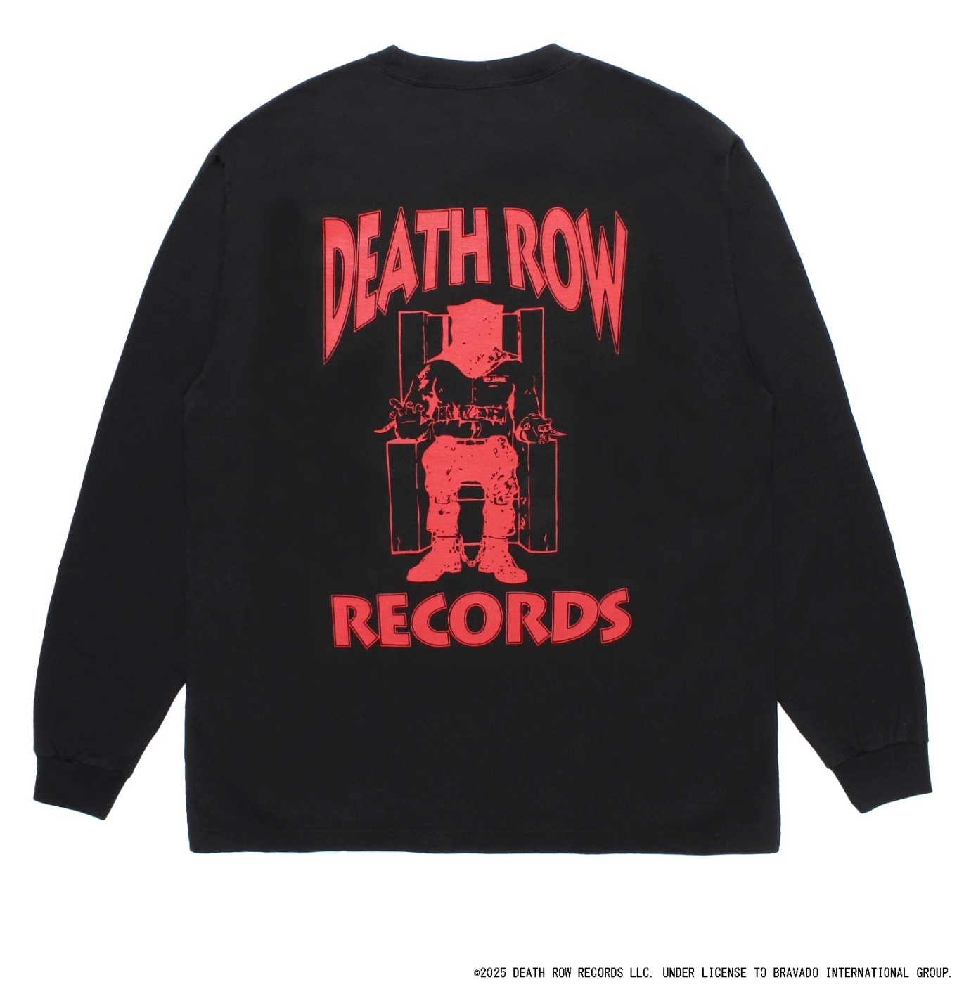 DEATH ROW RECORDS / WASHED HEAVY WEIGHT LONG SLEEVE T-SHIRT デス
