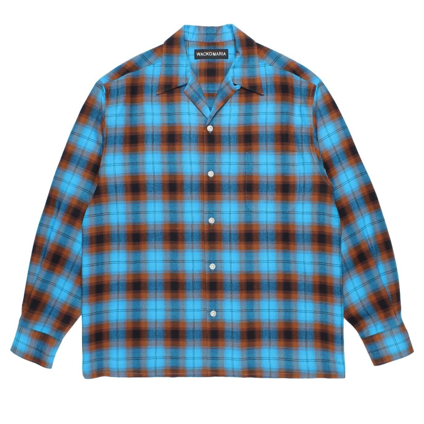 OMBRE CHECK OPEN COLLAR SHIRT オープンカラーシャツ-ワコマリア 通販