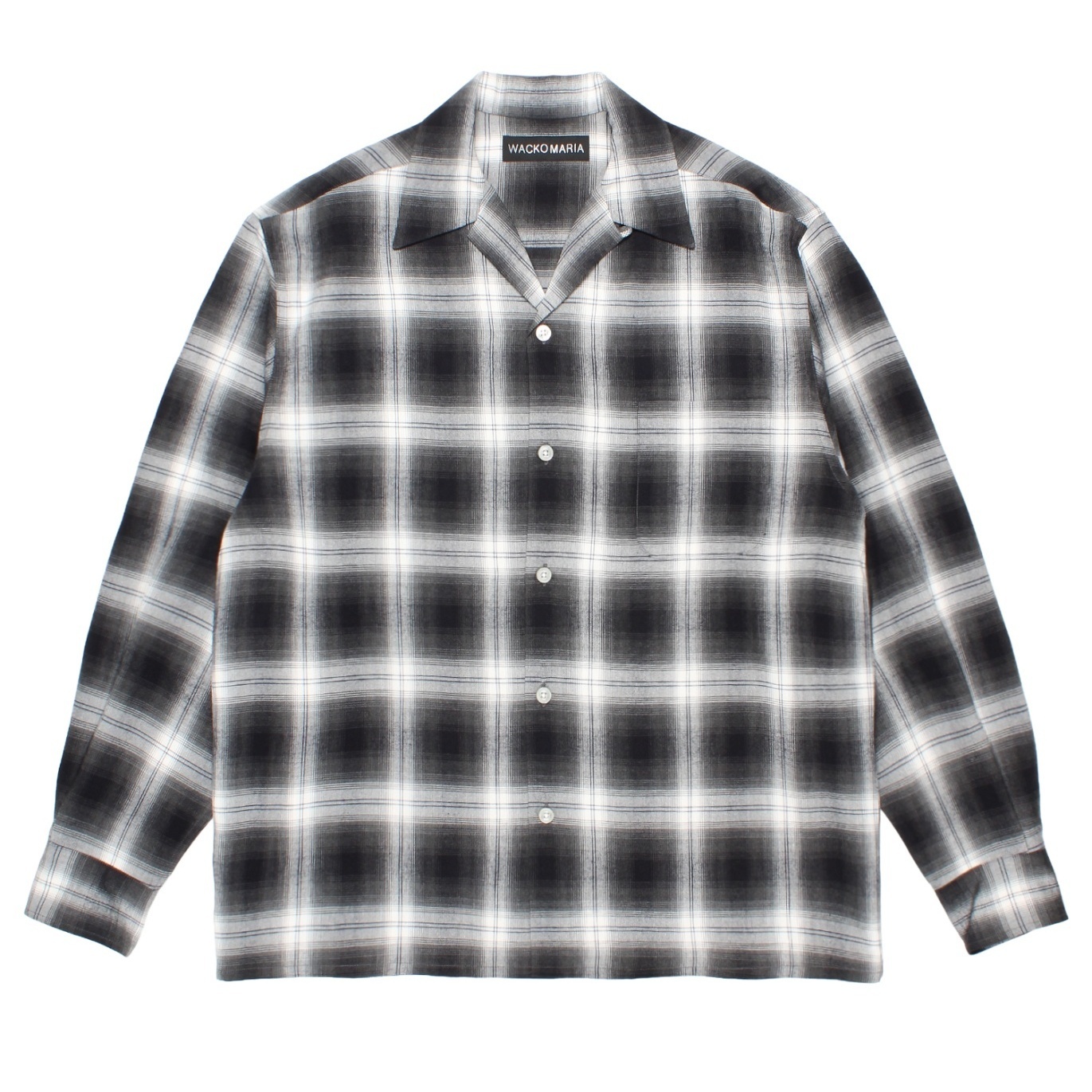 OMBRE CHECK OPEN COLLAR SHIRT オープンカラーシャツ-ワコマリア 通販