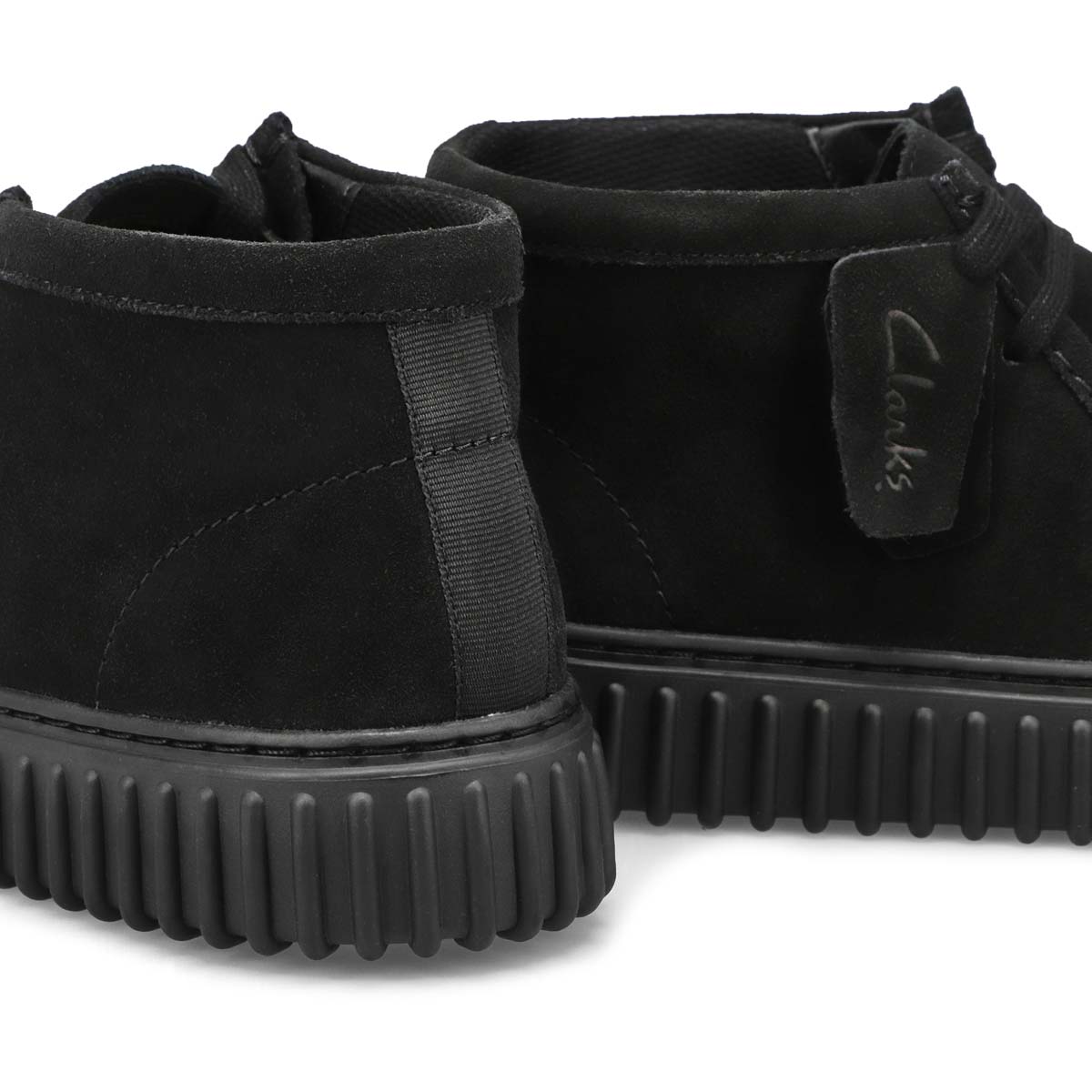 Clarks Men's Torhill Hi Chuckka Boot - Black | SoftMoc.com