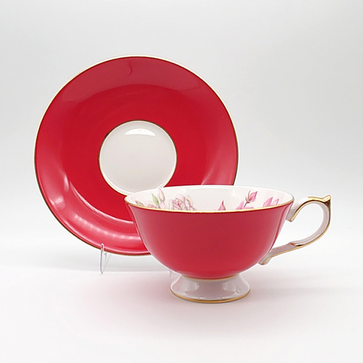 エインズレイ エリザベスローズ ピンク・レッド アセンズカップ