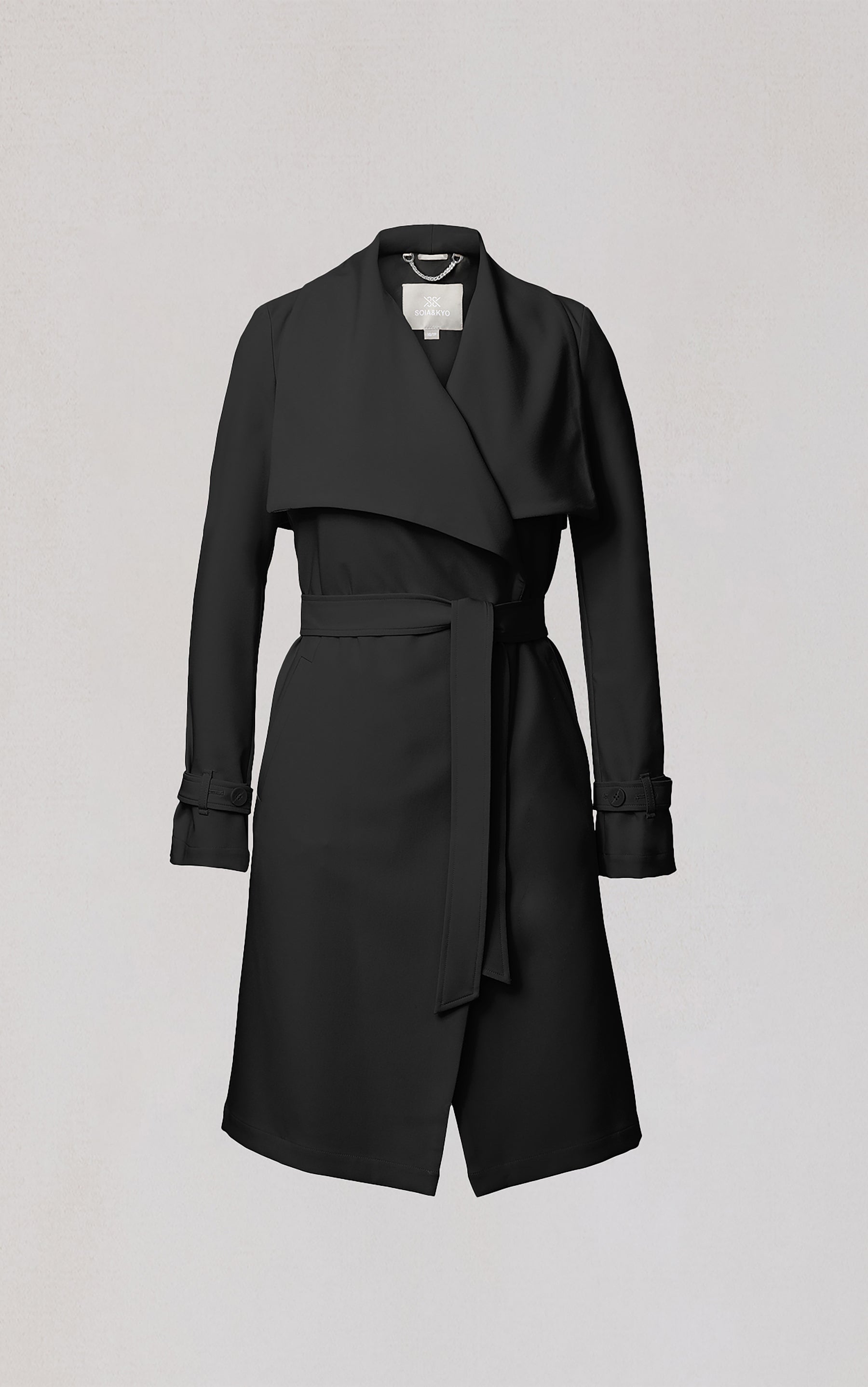 OLIVIA Draped Wrap Coat | Soia & Kyo US