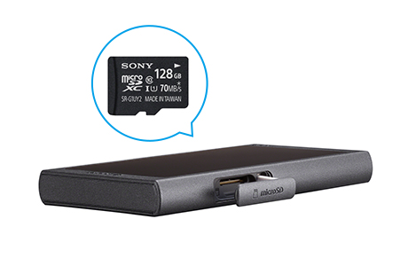 NW-A40シリーズ 特長 : 拡張性 | ポータブルオーディオプレーヤー