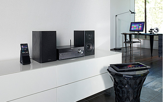 CMT-SBT300W 特長 : Bluetoothでワイヤレスリスニング | システム