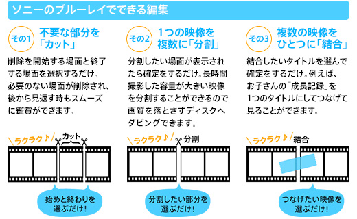 BDZ-ET1100 特長 : ダビング・編集 | ブルーレイディスクレコーダー