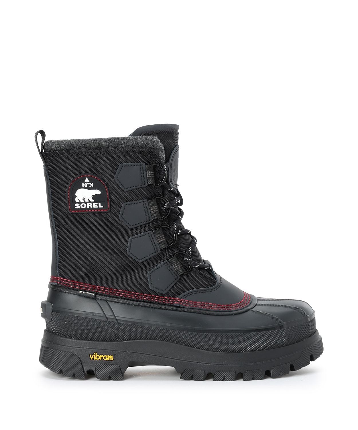 カリブーホライゾン ゴアテックス(25 Black Bright Red)│SOREL