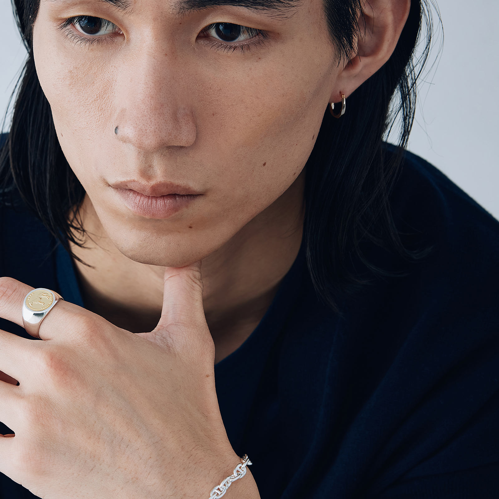 SYMPATHY OF SOUL（シンパシーオブソウル） Narrow Twist Hoop Pierce