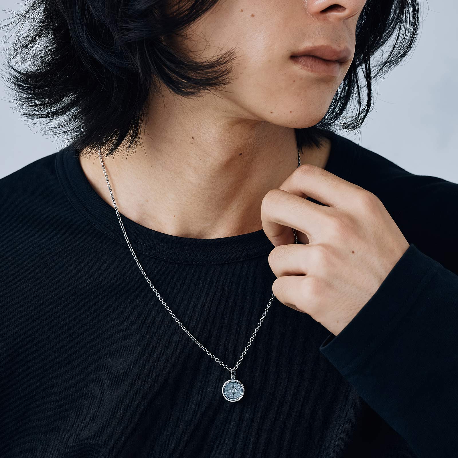 SYMPATHY OF SOUL（シンパシーオブソウル） Frame Coin Necklace - OX