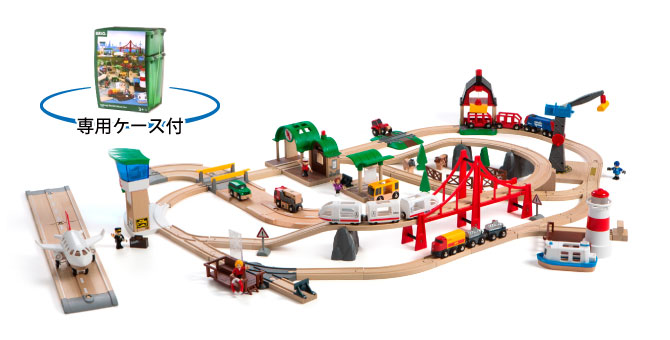 BRIO ワールドデラックスセット 33766|木の鉄道おもちゃ