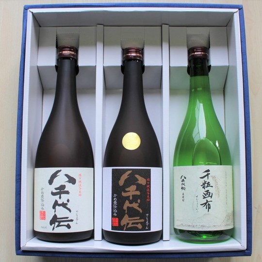 焼酎 【芋焼酎 八千代伝 白・芋焼酎 八千代伝 黒・麦焼酎 千粒画布