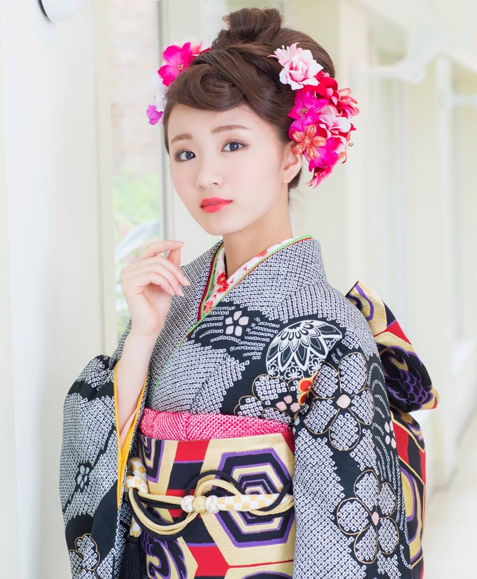 黒地 総絞り[FS0603] | 成人式振袖レンタル京都さがの館