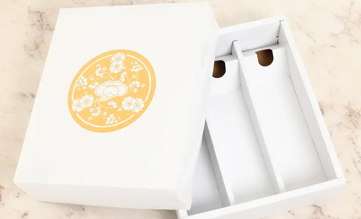 鶴梅 化粧箱 720ml 3本用 | 化粧箱/紙袋 | 酒専門店鍵や