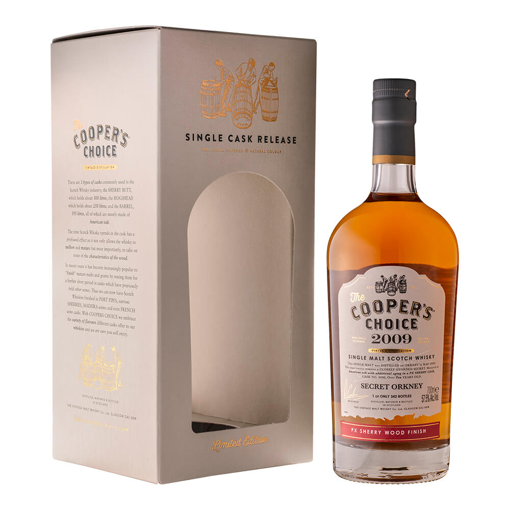 Secret Orkney 2009 10yo PX Sherry finish 57.5%