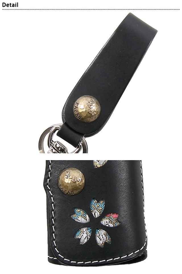 キーケース 都桜 K-47K 花山 和柄 和風 さくら サクラ 革 レザー 鍵 収納