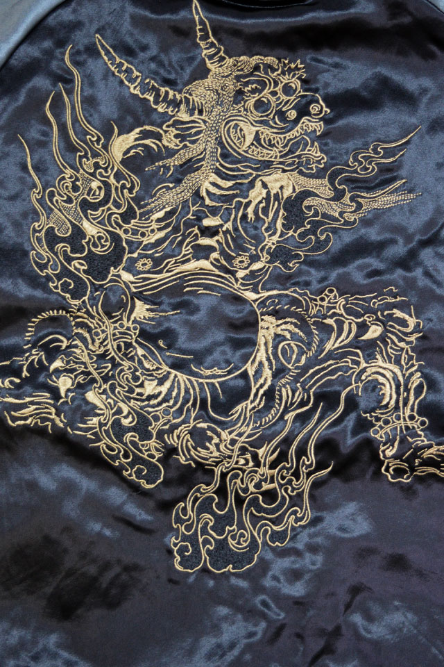 粋 百鬼夜行リバーシブルスカジャン 絡繰魂 251004 和柄 和風 妖怪