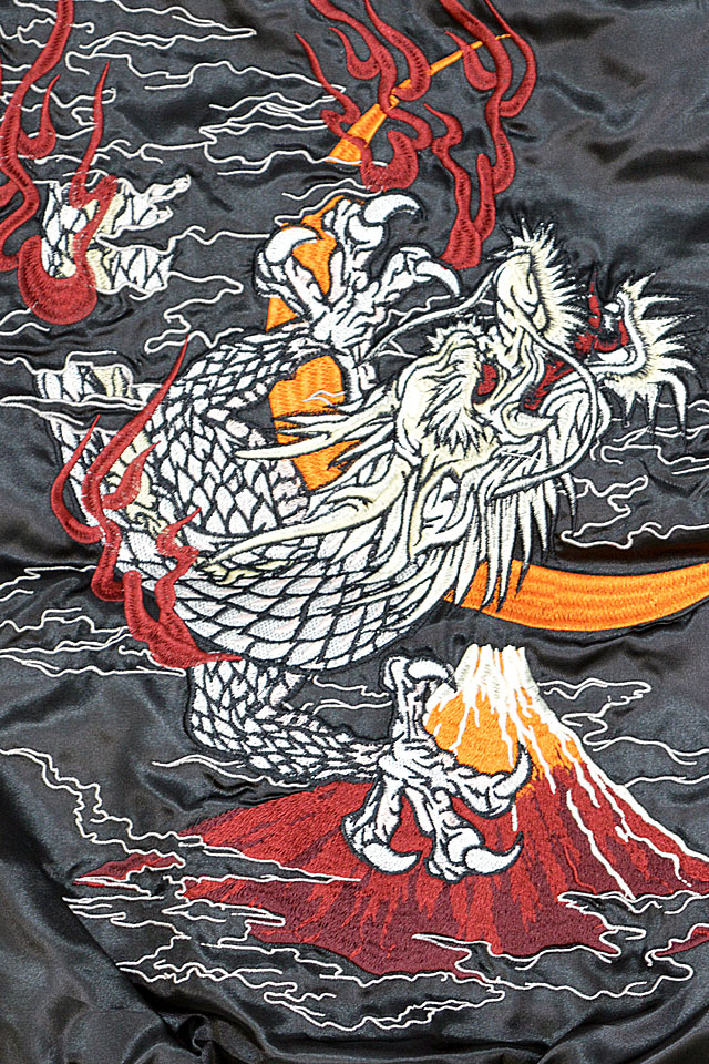 龍スカジャン 朧 9033804 おぼろ 和柄 和風 竜 ドラゴン スーベニア