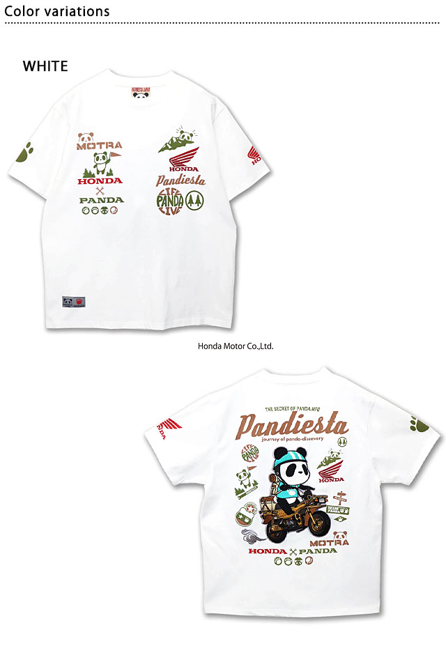 HONDA×PANDIESTA Motora Adventure Ride半袖Tシャツ PANDIESTA JAPAN