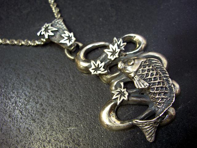 流粋秋ネックレス◇和柄/シルバー/鯉｜ペンダント｜サクラスタイル｜和