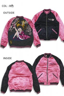 BETTY BOOP×絡繰魂 BETTY桜月夜スカジャン 絡繰魂 223025 和柄 和風