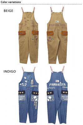 ベイカーポケット付きサロペット PANDIESTA JAPAN 592957 パンディ