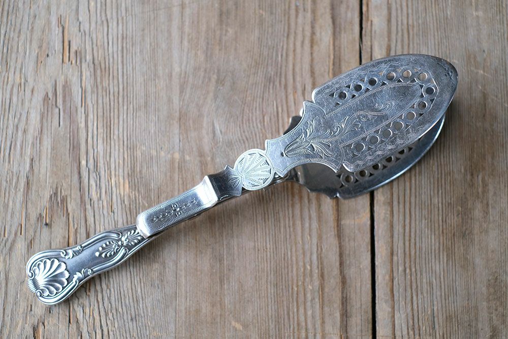 アンティークシルバープレートケーキトング アンティーク食器 | 雑貨と