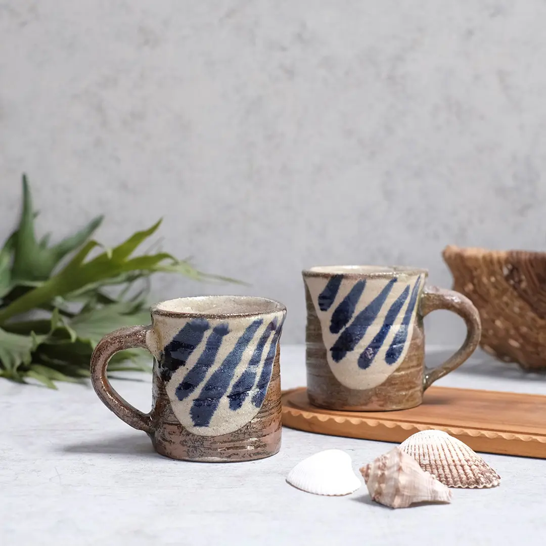 やちむん 沖縄 松田共司 マグカップ ビアマグ 登り窯 読谷村北窯 一点