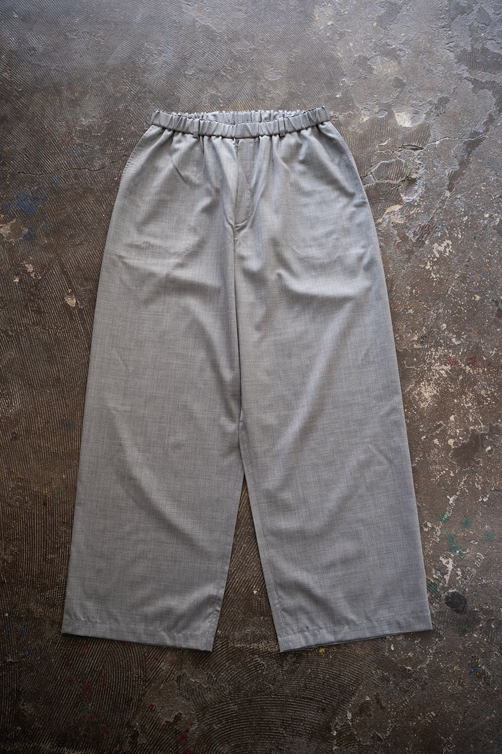 MITTAN - エアリーウールワイドパンツ(薄灰) | Salty