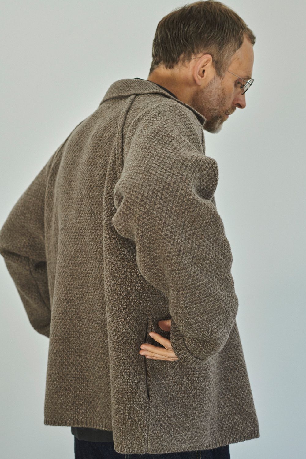 STILL BY HAND - 【ラスト1点】5Gニットブルゾン(GREIGE) | Salty