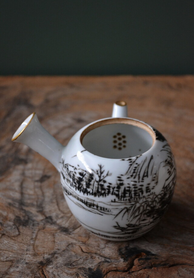 Antique Sam's Collection 高橋道八 煎茶器 急須 茶碗4客セット 薫蘭