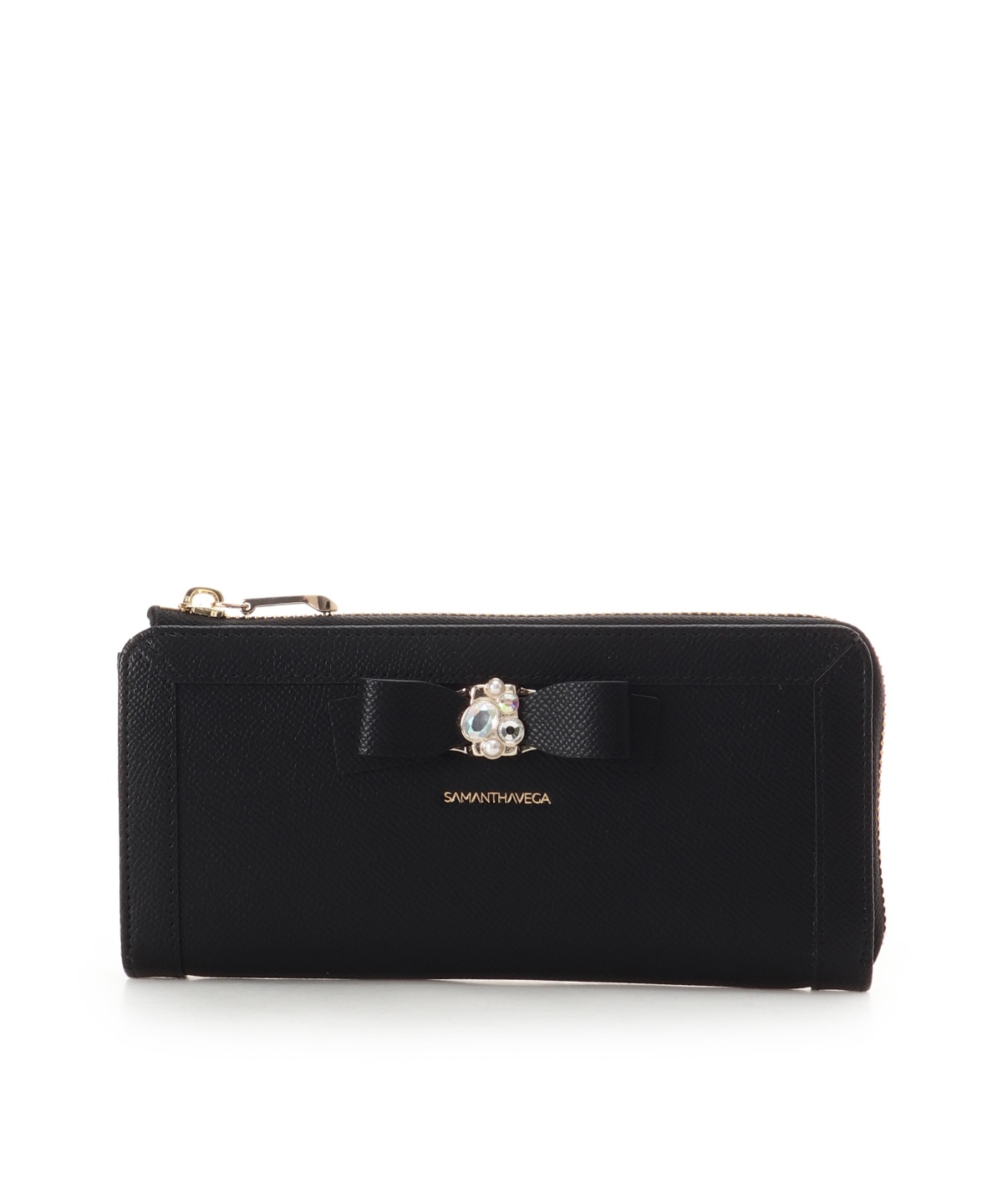 ジュエルリボン長財布(FREE ブラック): SAMANTHAVEGAサマンサタバサ
