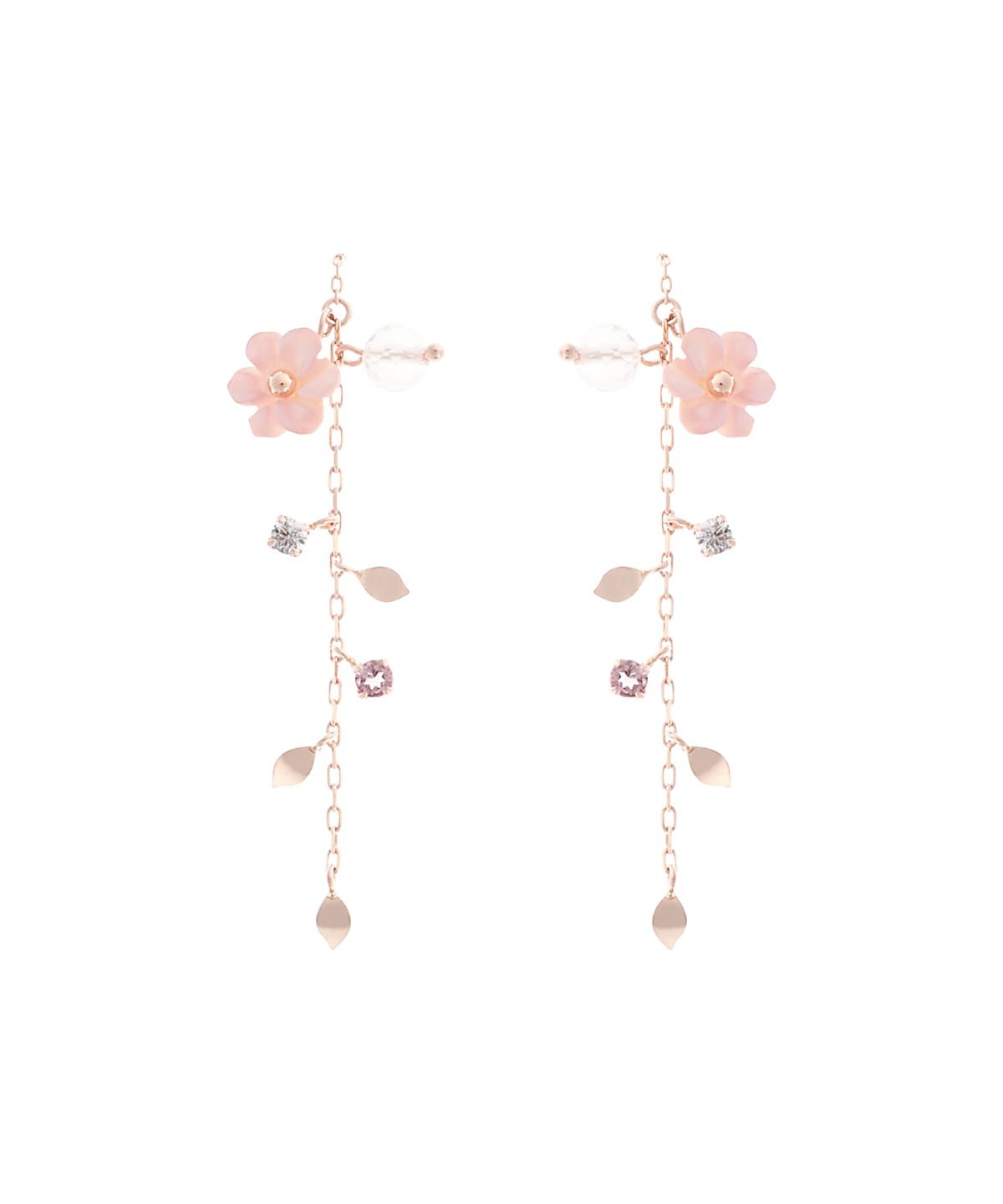 K10 PG ピンクシェルフラワーピアス(0cm K10 PG): Samantha Tiara