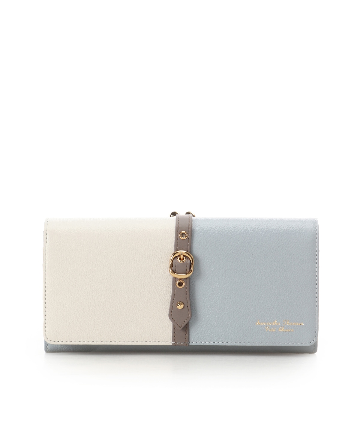 バイカラーフロントベルト 長財布(FREE ブラック): Samantha Thavasa