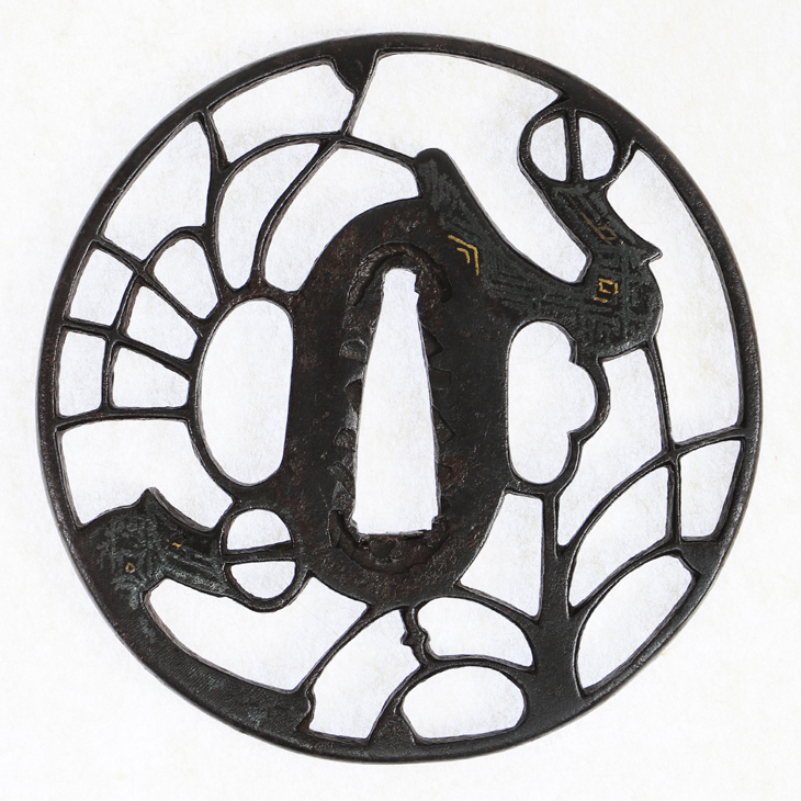 鍔：武蔵鐙（あぶみ）透図 Tsuba:Abumi Sukashi Zu