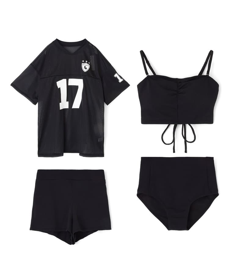 2025年新作】WEB限定メッシュTシャツブラトップ4点セット水着｜三愛