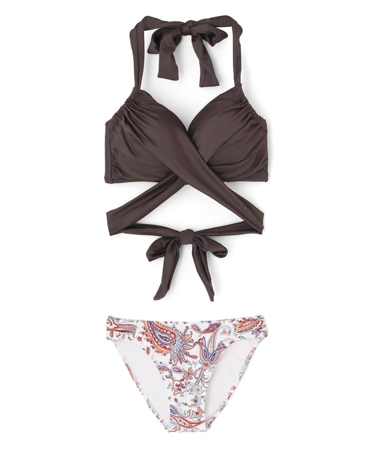 オシャレ水着グラマーサイズ 【2025年新作】ワコール定番商品カップ