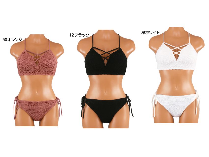 福岡ソラリアプラザ店】ストラッピーオールニットビキニ《LIP SERVICE